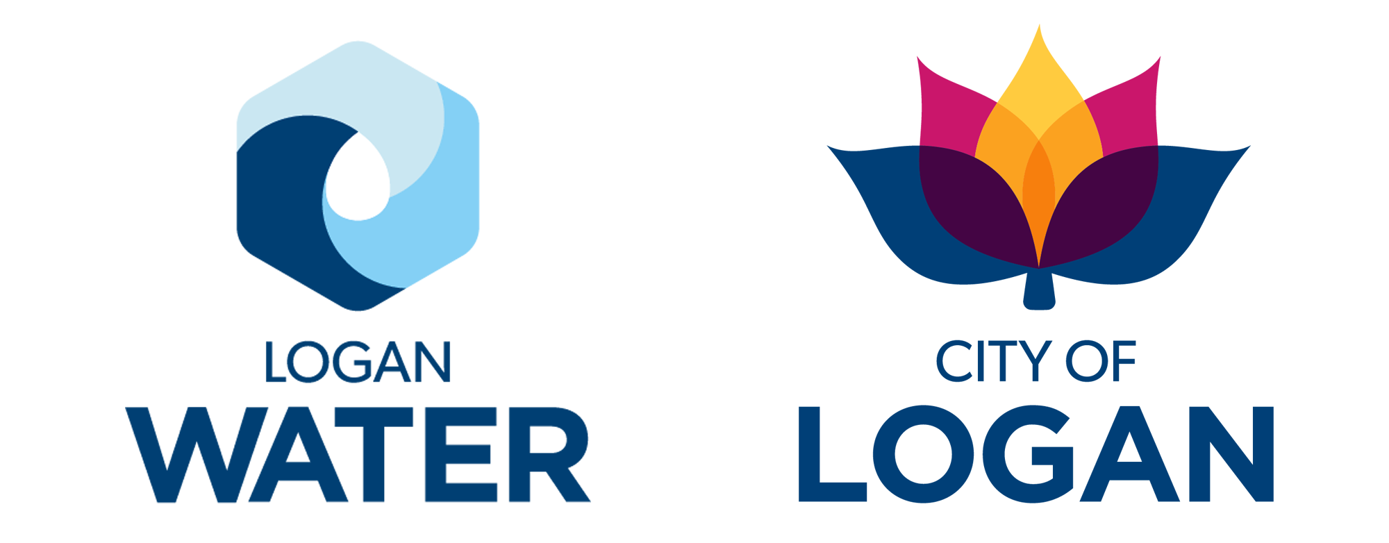 Logan Water and City of Logan logos