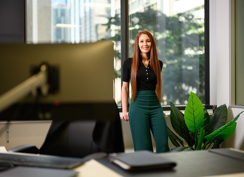 Image of Emma Wright in office