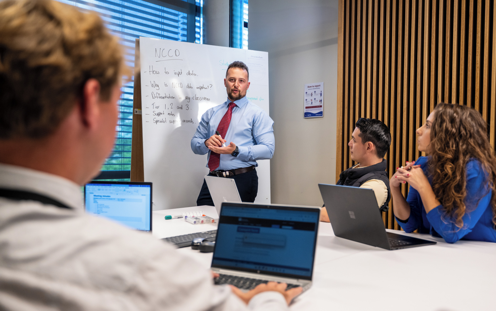 Anton - In Article Anton teaching education leadership to his peers