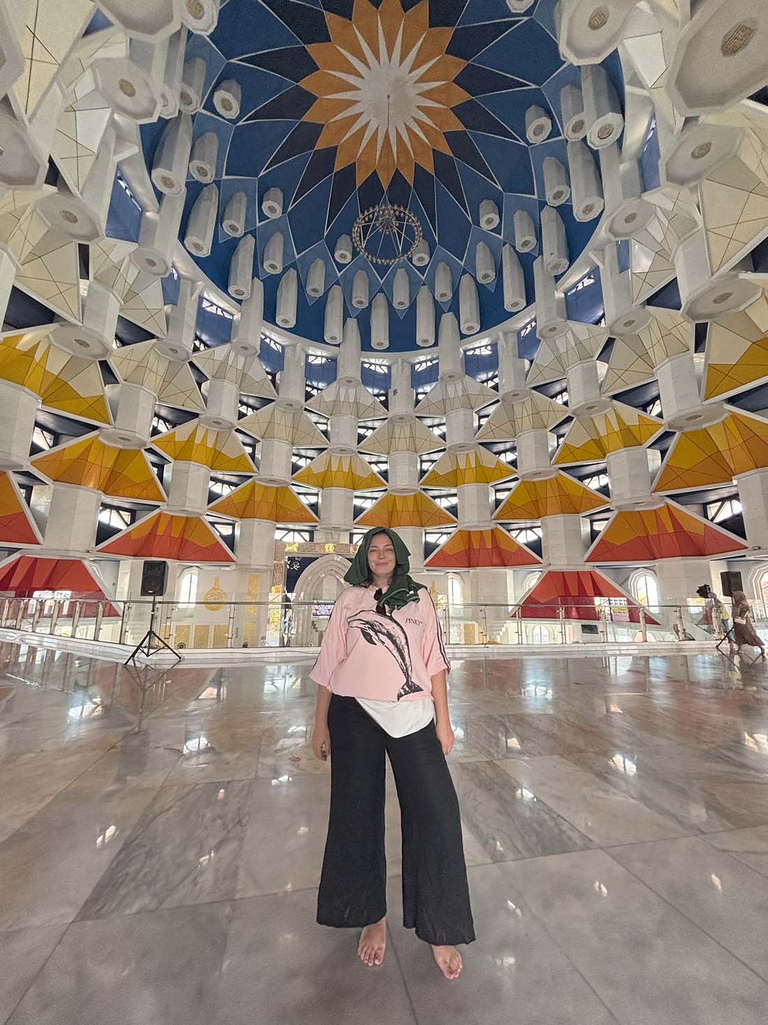Talulah in the mosque