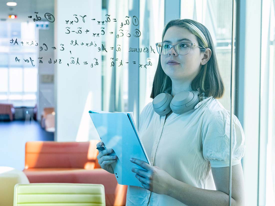 Brynn Mackie solving mathematical equations