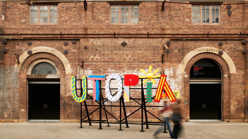 Artwork by Sam Cranstoun at Carriageworks, NSW.