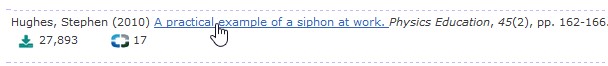 Open access search results