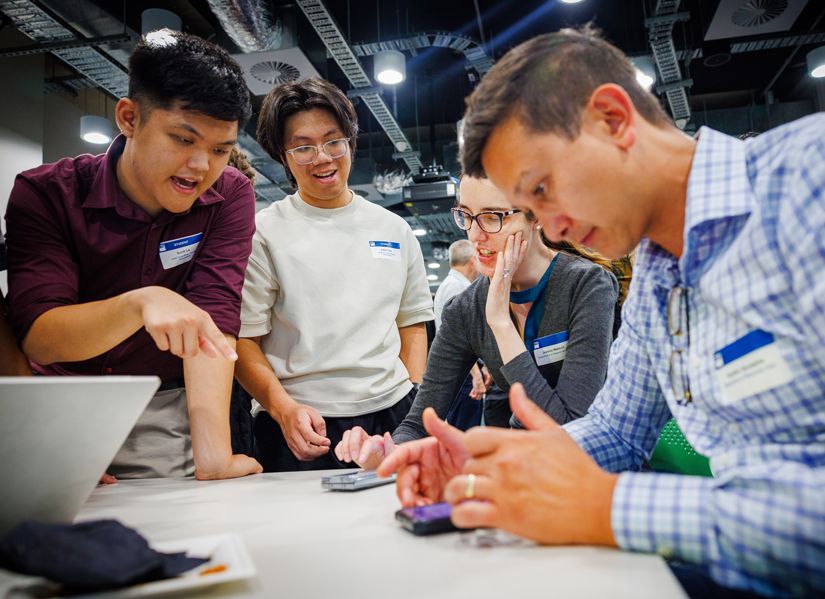QUT students working in groups to solve industry client problems