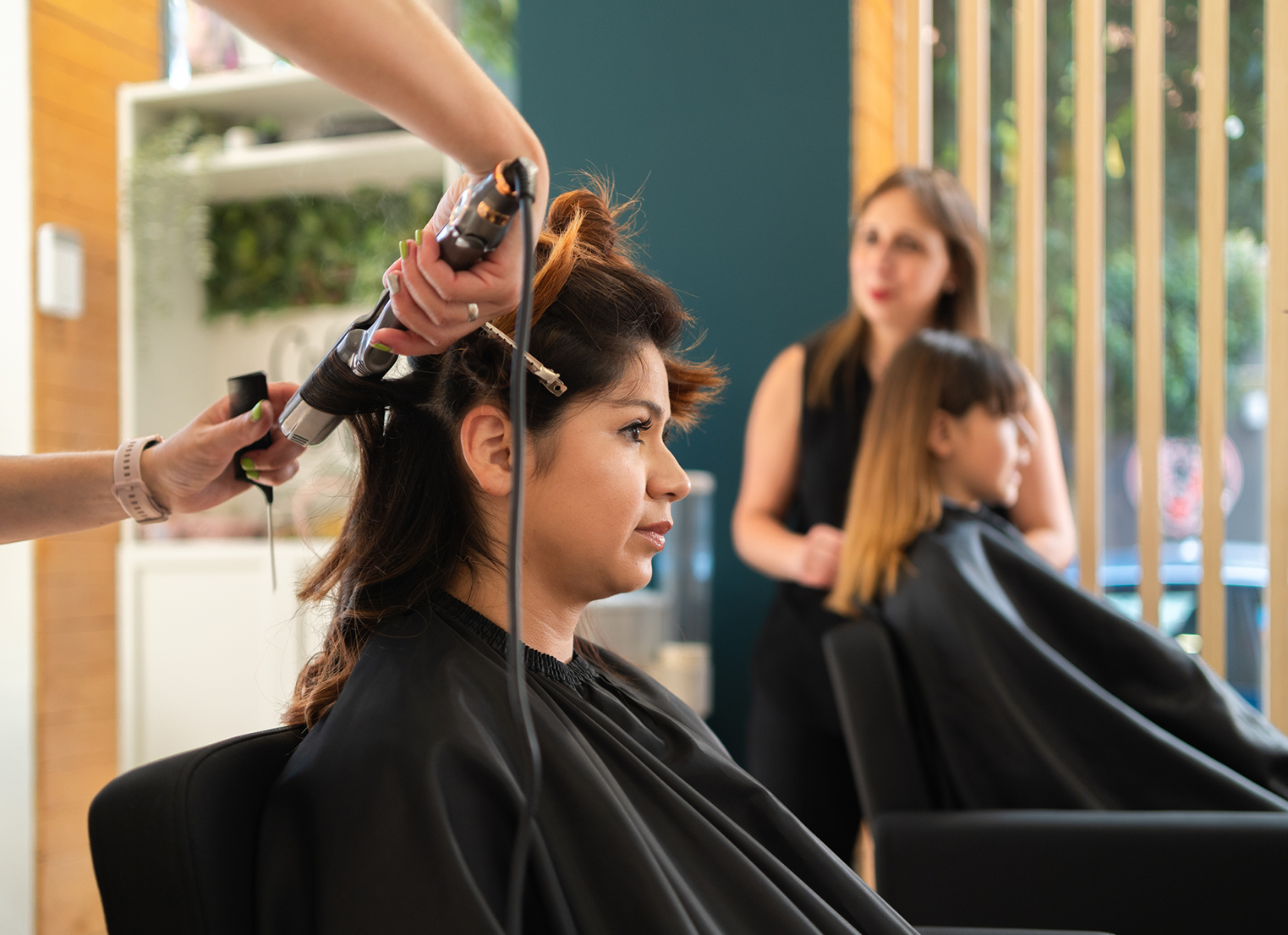 Hairdressing client