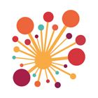 Colourful logo of connecting dots 