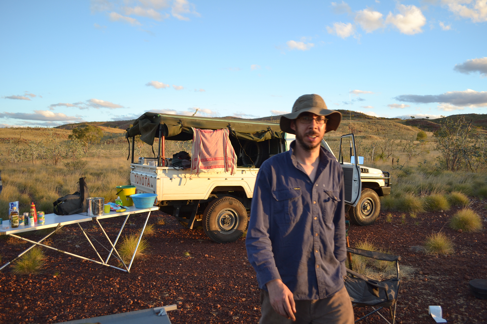 QUT's Dr David Murphy in the East Pilbara.