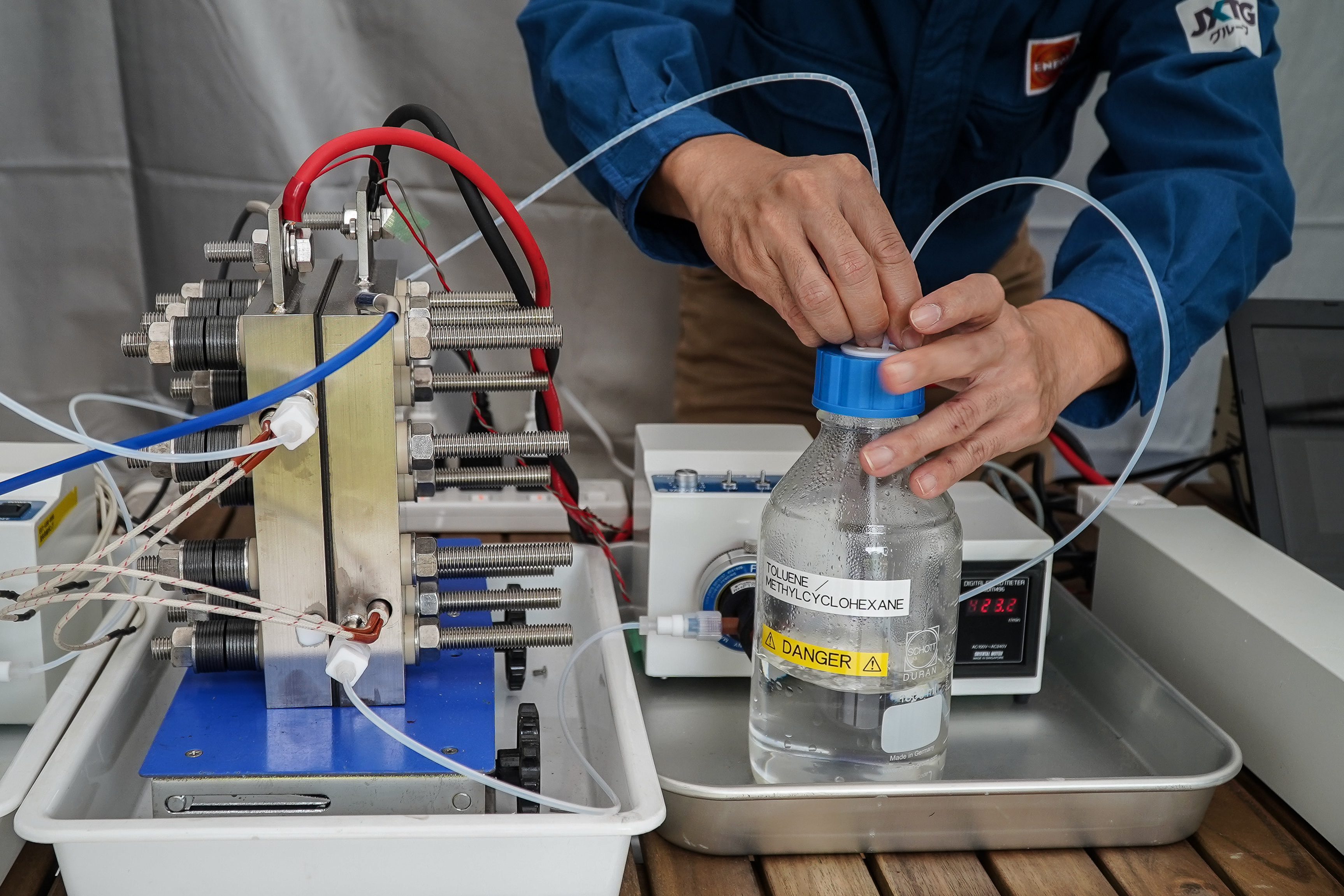 Producing green hydrogen.