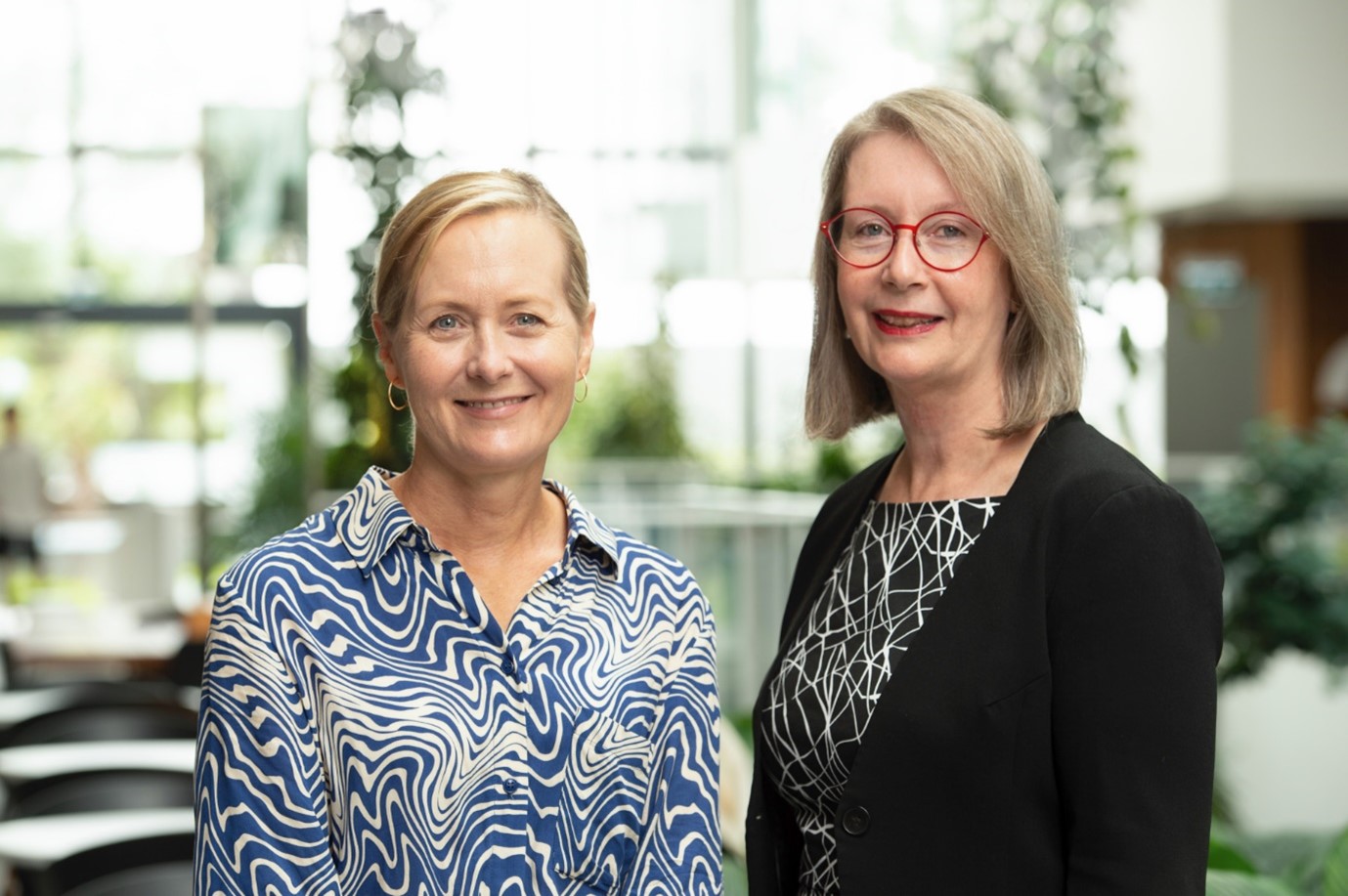 QUT Associate Professor Megan Gibson, and Elizabeth Death, CEO, Early Learning & Care Council of Australia.